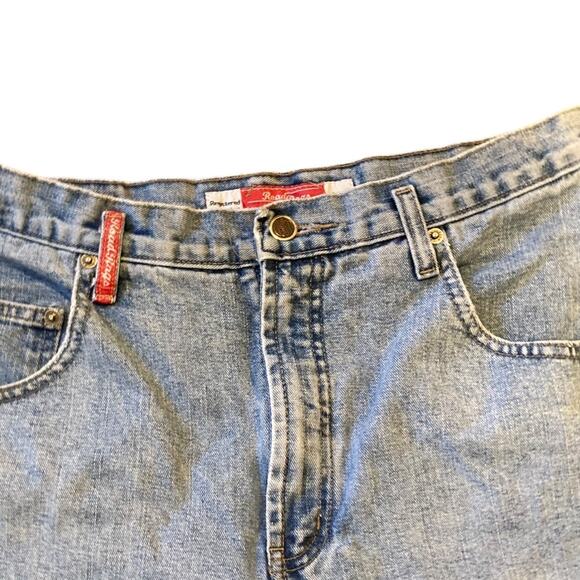 Vintage 90s Road Rags High Waist Distressed Light Blue Denim Jeans Size 30 - Picture 10 of 16